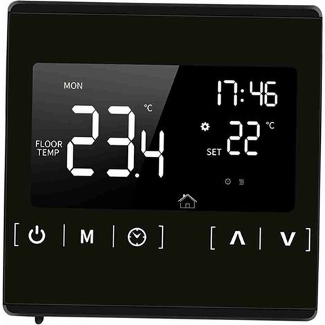 Thermostat à écran tactile intelligent pour le système de chauffage de plancher électrique programmable Thermorégulateur AC 85-250 V Contrôleur de température (1/5)