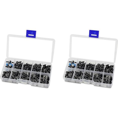 Sortiment mit 360 Mini-Tastern für Momentanbetrieb, 10 verschiedene Werte (1/5)