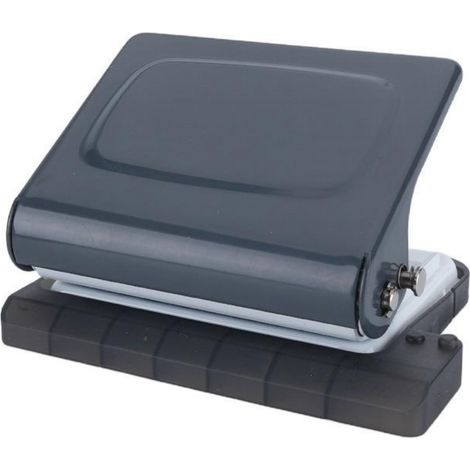 Perforateur - 10 Trous - Pour Papier A4 B5 A5 - Machine À Relier - Pour Carnets Et Planners - Gris (1/5)