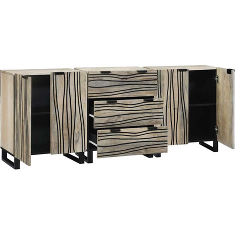 Maison Exclusive - Badezimmermöbel-Set mit Schubladen 3 pcs Weiß