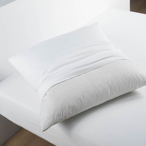 Kissenschonbezug, 50 X 70 cm, Protege Oreiller Molleton, Molton, Weiss - Douceur d'intérieur