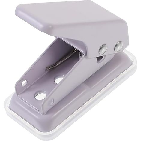 Piccola macchina perforatrice per carta, perforatrice a foro singolo per plastica e metallo, design compatto da tavolo per l'artigianato (1/2)