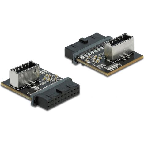 USB 3.2 Gen 1 Adapter, 19Pin Pfostenbuchse  intern Key A Buchse Verwendung:  Nachrüsten einer internen USB Key A Buchse
