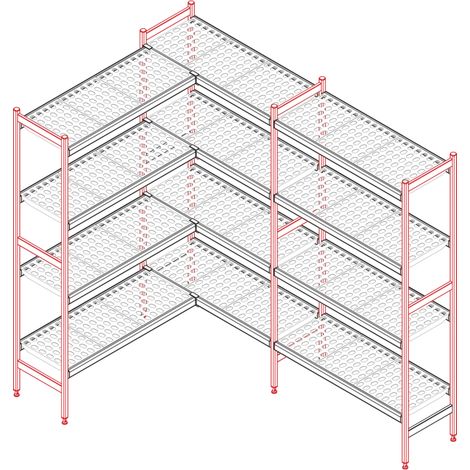 Crémaillère centrale 1700x373 mm RM - Stojina 1700 mm - RM Gastro
