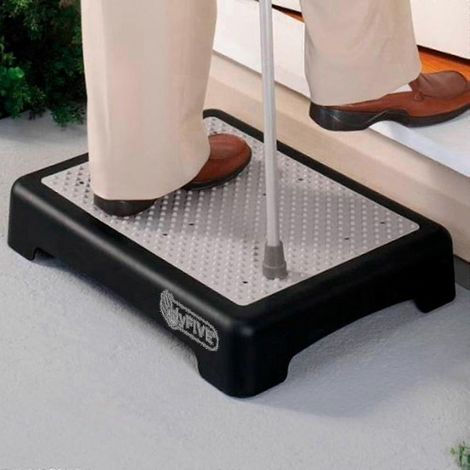 Marchepied d'extérieur pour personnes âgées et personnes à mobilité réduite, plateforme de marchepied extérieure, tabouret de porte pour l'extérieur (1/4)