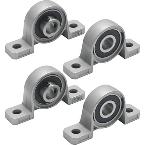 Lot de 4 roulements verticaux - Diamètre intérieur : 8 mm - Idéal pour imprimantes 3D, machines CNC, systèmes de convoyeur, bras robotiques et petites installations industrielles (kp08 8 mm) (1/5)