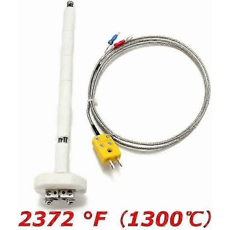 Bloc thermocouple de type K, sonde de four en céramique 2372/1300 °F/C, fil de contrôle de température d'outil haute tension 11G (1/5)