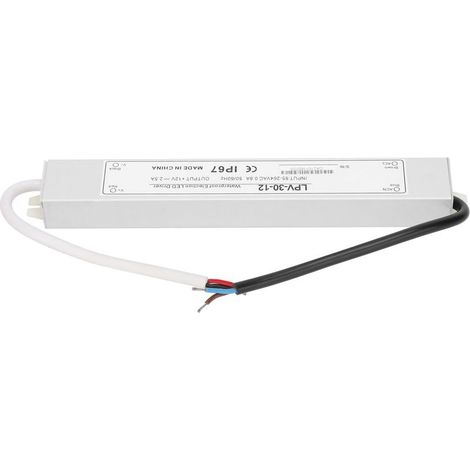 Alimentation À Découpage - DC12V 30W - IP67 Étanche - Pour Éclairage LED Extérieur Industriel - 1 Pièce (1/5)