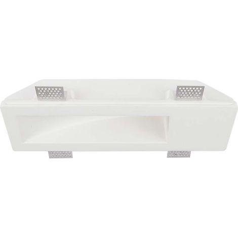 Foco empotrable LED rectangular V-TAC GU10, cuerpo de yeso blanco