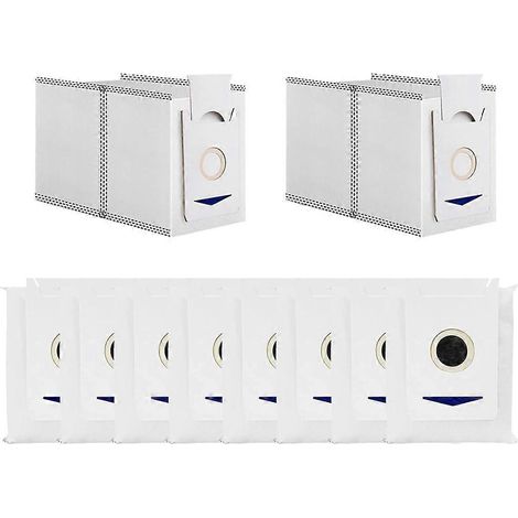 Packung mit 10 Ersatzstaubbeuteln für Yeedi M12 PRO+, Ecovacs DEEBOT T30 Omni und T30 PRO MAX Staubsauger.