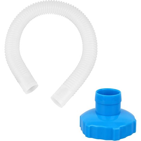 25016 Tuyau de Skimmer de Piscine avec Adaptateur, Tuyau de Remplacement pour Piscine, Tuyaus de Skimmer et Adaptateur B, Kit d’Accessoires pour Piscines Hors Sol pours Pompe de Filtre (1/5)