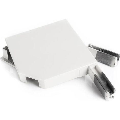 Paire de Joues de coffre pour Volet Pan coupé 45° - 165mm - Blanc