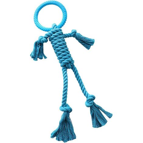 Jouet interactif et éducatif en peluche pour chien, marionnette à corde en forme de molaire, disponible en trois couleurs, convient aux chiens de petite et moyenne taille. (1/4)