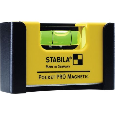 Stabila Nivel de burbuja profesional amarillo 7 cm preciso