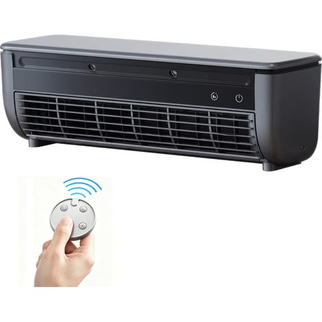 Irovami Ventilateur refroidissement semi-conducteur – 3 modes, 6000 mAh, télécommande, gris (1/5)