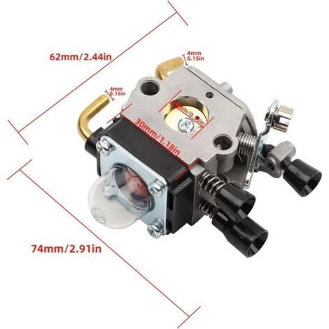 Carburetor kit for STIHL FS55, FS55R, FS55RC, FS38, KM55, HL45, KM55R brushcutters/lawnmowers, air filter, fuel line kit, spark plug kit--DTEKGAZ