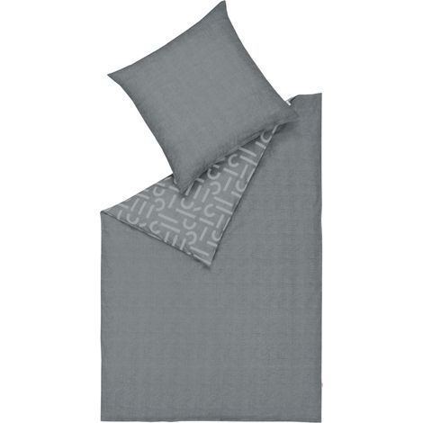 ESPRIT Winter Bettwäsche FLANELL - 1 Stück 140x200 cm, Grau