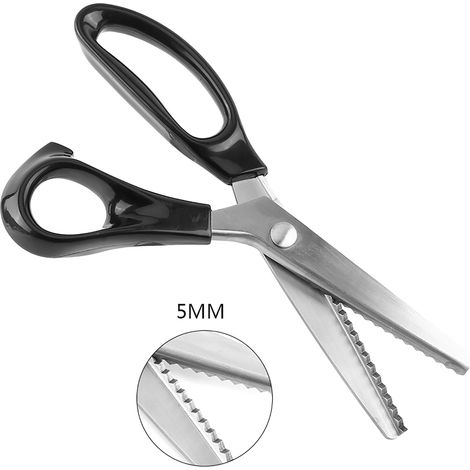 Ciseaux à cranter décoratifs pour tissu, bords triangulaires 3, 5, 7 mm (1/5)
