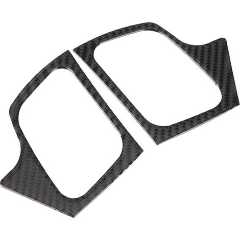 2 pièces de garniture de grille d'aération latérale de tableau de bord, cadre en fibre de carbone, compatible avec Honda CR-V 2016-2019 (1/5)
