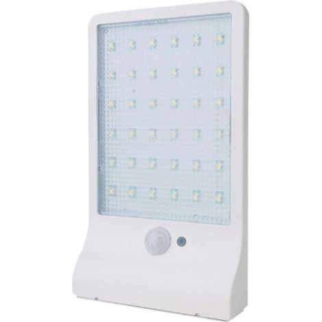 Blanc-Lampe solaire 36 LED sans fil étanche avec détecteur de mouvement et lampe extérieure pour jardin,Porte,Entrée