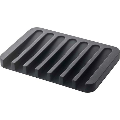 Porte-savon, porte-savon en silicone flexible pour la salle de bain, organisateur de tampons de savon, porte-sabonier d’eau, boîte à savon en silicone antidérapante, économiseur de savon (1/5)
