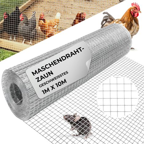 Geflecht GARDEN ZN, 1000/10,6x10,6/0,8 mm, viereckig, Garten, Tierhaltung, Packung 10 m (1/5)