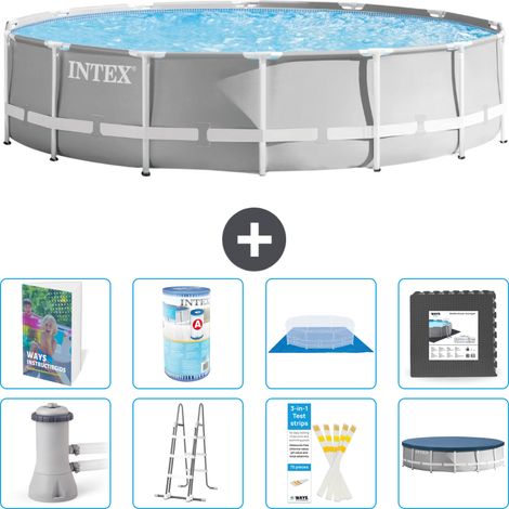 Prism Frame Pool Rund - 427x107 cm - 9-teilig S563
