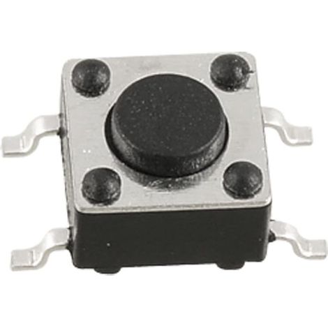 10Pcs Momentané Tact Tactile Poussoir Bouton Interrupteur En surface Monté Appareils PCB 4 Pin 6 x 6mm x 4.3mm