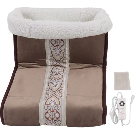 Chauffe-Pieds Électrique 5 Niveaux avec Doublure Amovible Lavable, Plug UE 110‑240V Type A (1/5)