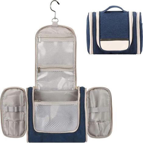 Trousse de toilette suspendue pour hommes et femmes - trousse de rangement cosmétique (1/5)