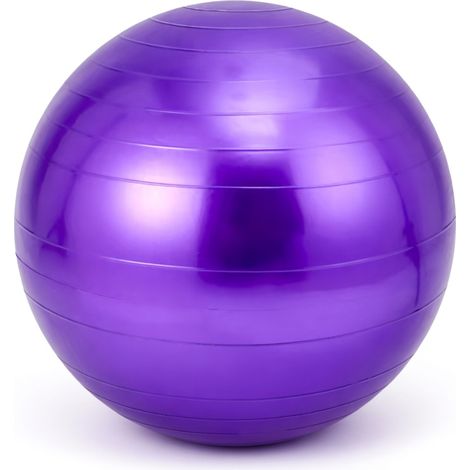 Ballon de yoga PVC violet 45 cm modèle 8 (1/5)
