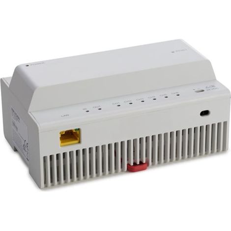 EtiamPro IP-Stromverteiler und Stromverteiler für EDS201B-Videotürsprechanlage, mit verkabelter IP-Verbindung, DIN-Schienen-Gehäuse, stabile Internetverbindung und Stromversorgung für Türstationen (1/5)
