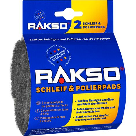 Rakso Edelstahlwolle-Schleifkissen fein 2er-Pack SB (1/5)
