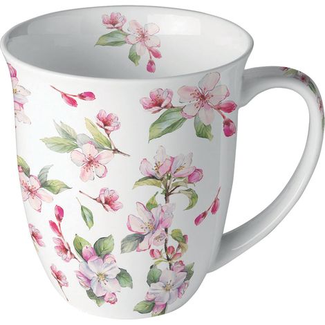Mug en porcelaine fine Fleurs de cerisier  0,4 litre (1/2)