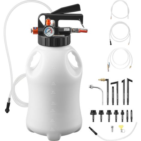 VEVOR Getriebeölpumpe 8 L, Pneumatische Transferpumpe mit 15 ATF-Adaptern, Getriebeöl-Einfüllgerät mit HDPE-Tank, Ölabsaugpumpe, Öleinfüllgerät, Ölfüller, Pumpenwerkzeug für Autos & Boote (1/5)