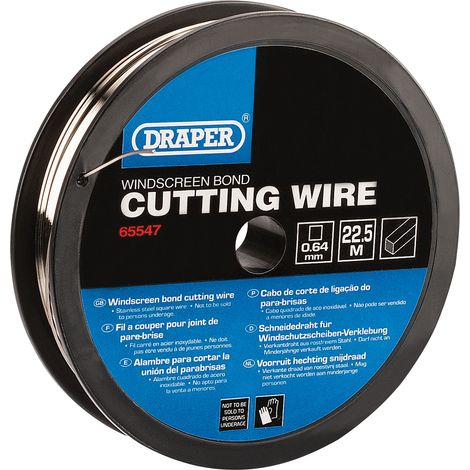 Draper 22.5M Stainless Steel Square Wire for Wire Feeder/Starter - 0.5/0.6mm (65547) (1/5)