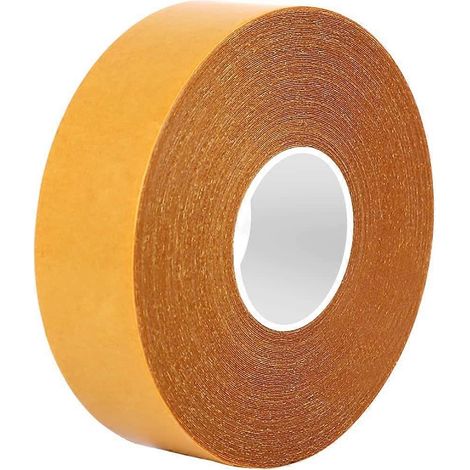 Ruban adhésif double face en tissu ultra-résistant et durable. Facile à retirer sans laisser de résidus. Super adhésif pour tapis, moquettes, vêtements, etc. (1,18 po x 65,6 cm) (1/5)