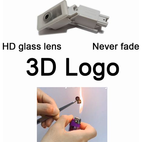 (4 pièces - Icône 3 M) Projecteur laser LED HD pour éclairage de porte de voiture, compatible avec BMW Série 1, 3 et 4 (G02, G07, G20, G21, G22, G29, F40, Z4). (1/5)
