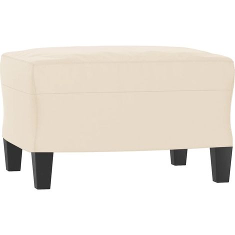 Repose-pied,Tabouret de pied,Pouf Beige 60x50x41 cm Tissu microfibre CFW48640 (1/5)
