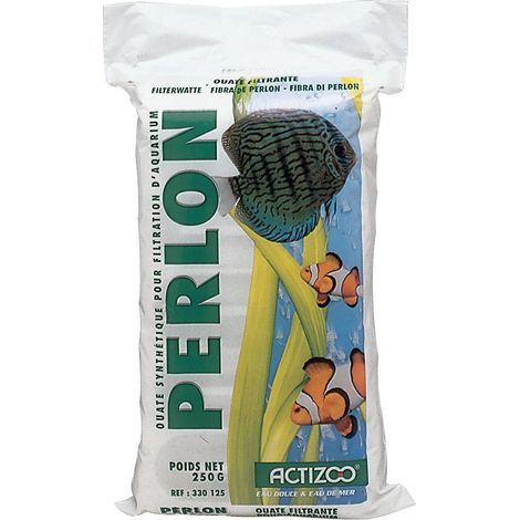Ouate synthétique PERLON pour filtration d'aquarium sac de 250 g - zolux