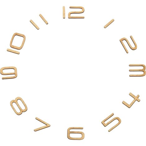 Kit de Chiffres en Bois pour Horloge 0,79 Pouces Chiffres Arabes (1/5)