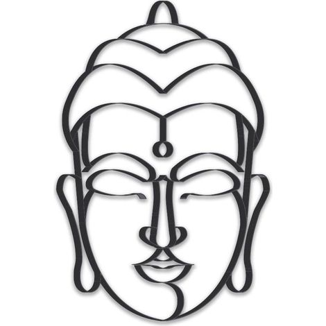 Bouddha décoratif à fixer au mur (1/3)