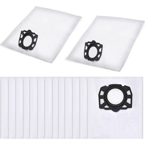 15Pcs Sac Aspirateur, Compatible avec le pour Karcher Sacs Aspirateurs WD2 Plus, Karcher WD 3, WD 3 Battery, KWD 1, KWD 2, KWD 3, MV 3, SE4001, SE4002, Sac Aspirateur Universel (1/5)