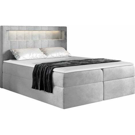 Cama continental Pomum, Magic Velvet 2239, Continental, Doble, 140x200, Tapiz, Somieres, 142x217x123cm, LED (1/5)