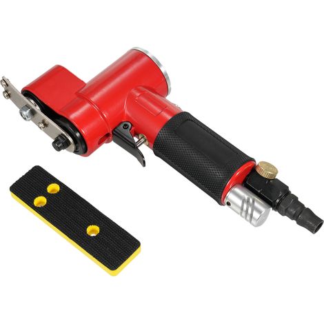 [JAMAIS UTILISÉ]YC2622 Ponceuse pneumatique alternative à mouvement alternatif, mini ponceuse pneumatique à ligne droite, polisseuse et cireuse portative pour meubles, bois et métaux, avec 1 plateau d (1/2)