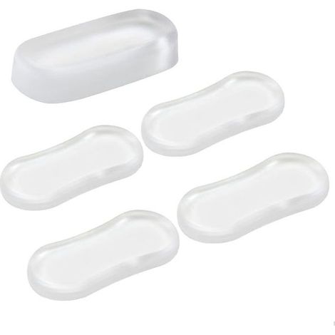 10 Pièces Amortisseur Universel WC, tampons pour abattant de WC,Tampon Universel pour Siège de Toilette Kit D'amortisseurs,Abattant WC Tampon de Remplacement de Toilette Pour la maison,le bure (1/5)