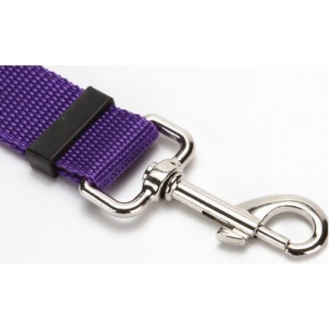Laisse De Sécurité Pour Chien - Nylon Réglable 83 Cm - Pour Siège Arrière De Voiture - 1 Pièce (1/4)