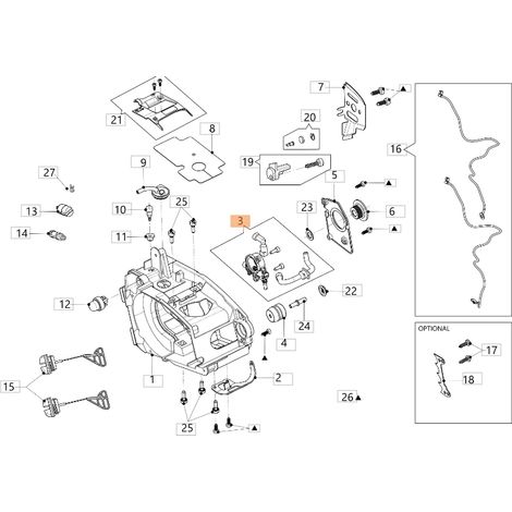 Kit: pompa olio ORIGINALE OLEOMAC per motosega modello GTSH 240 50350180