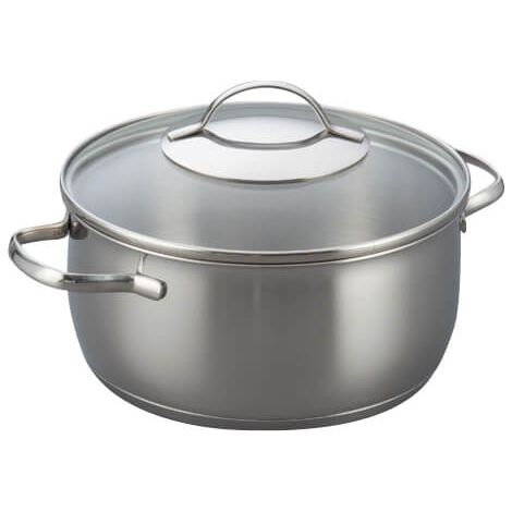Kelomat Marmite à rôtir Torrano avec couvercle Ø20 cm 2,8 litres acier inoxydable induction
