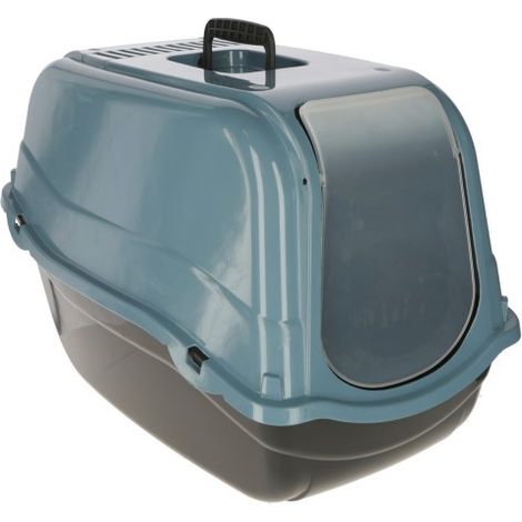 Kerbl Katzentoilette Emma Eco (mit Filter, blau/schwarz, 57x39x41 cm) 81691 (1/4)